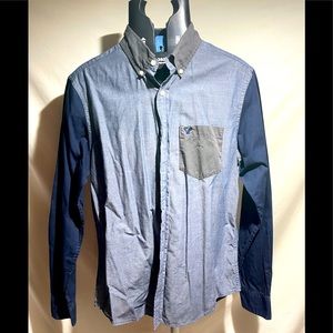 Hollister Men S Dark Gray Blue Long Sleeve